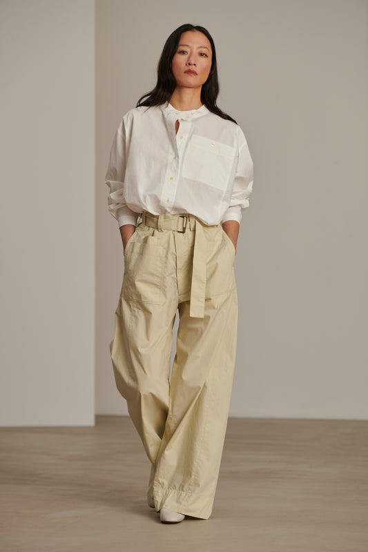 Cody Trousers - Putty - Cotton - Women
