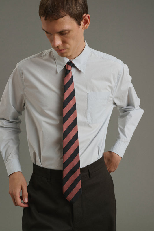 Luigi Tie - Black/Pink - Silk - Men