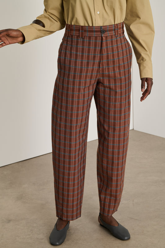 Alouette trousers - Brown/Black - Cotton - Women