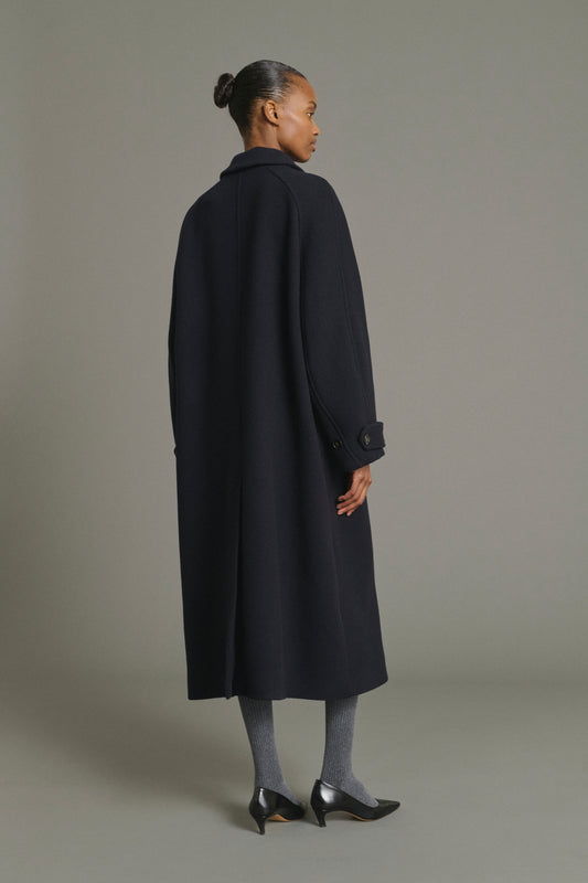 Berlin coat - Navy - Wool - Women