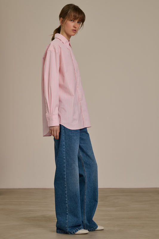 Carlotta shirt - Pink/Off-White - Cotton - Women