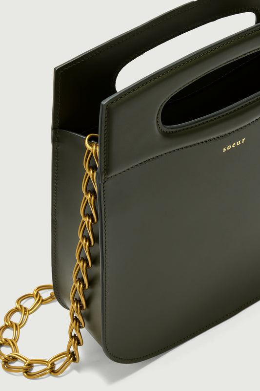 Cheri bag - Military Green - Leather - Women