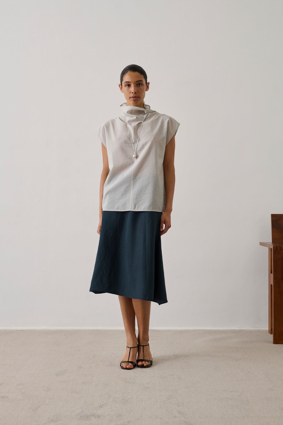 Blouse Izumi - Light Grey - Women vue 1