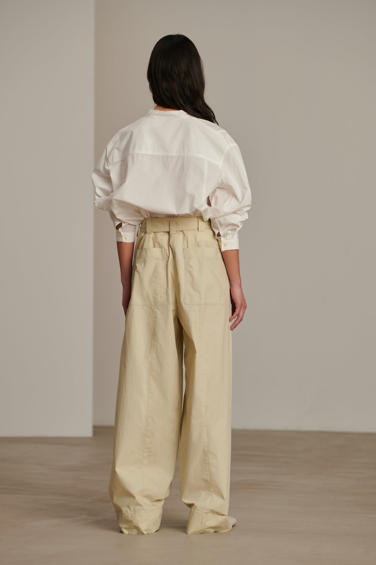 Cody Trousers - Putty - Cotton - Women vue 2