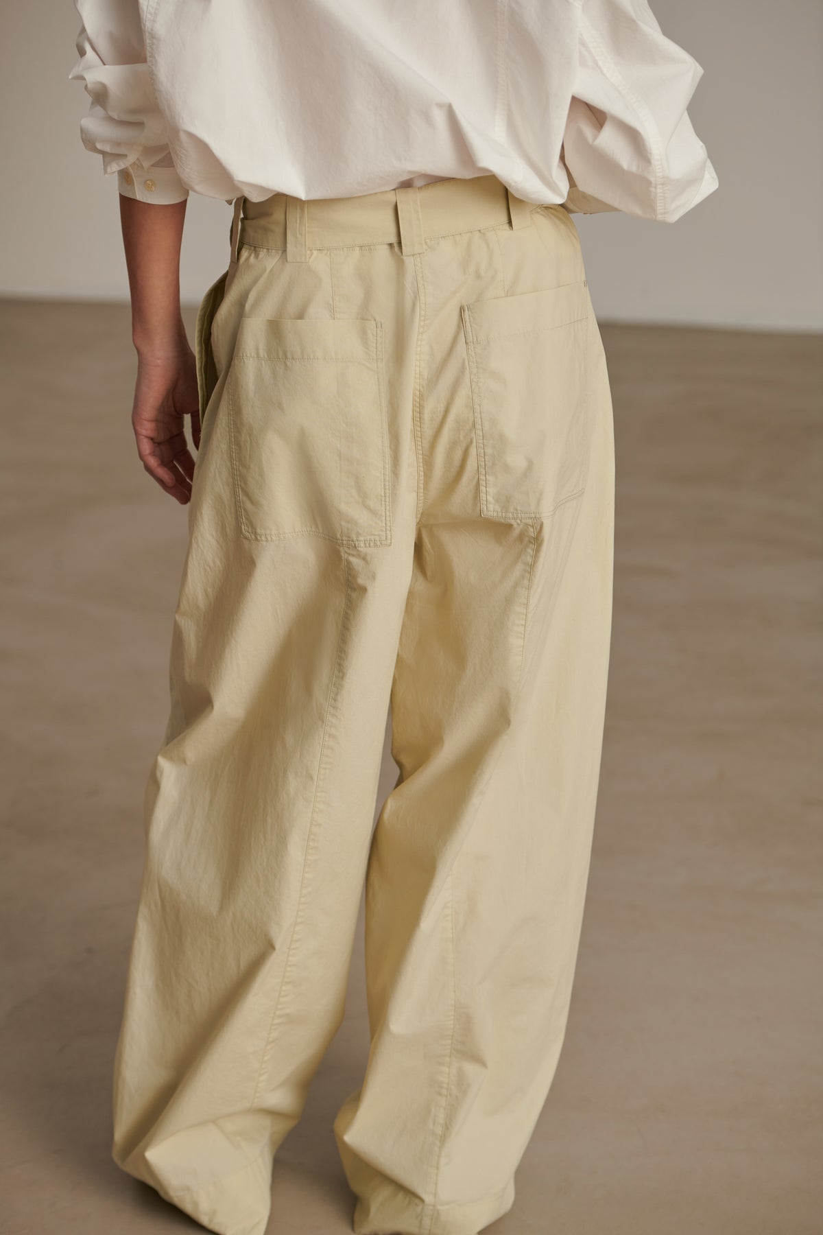 Cody Trousers - Putty - Cotton - Women vue 4