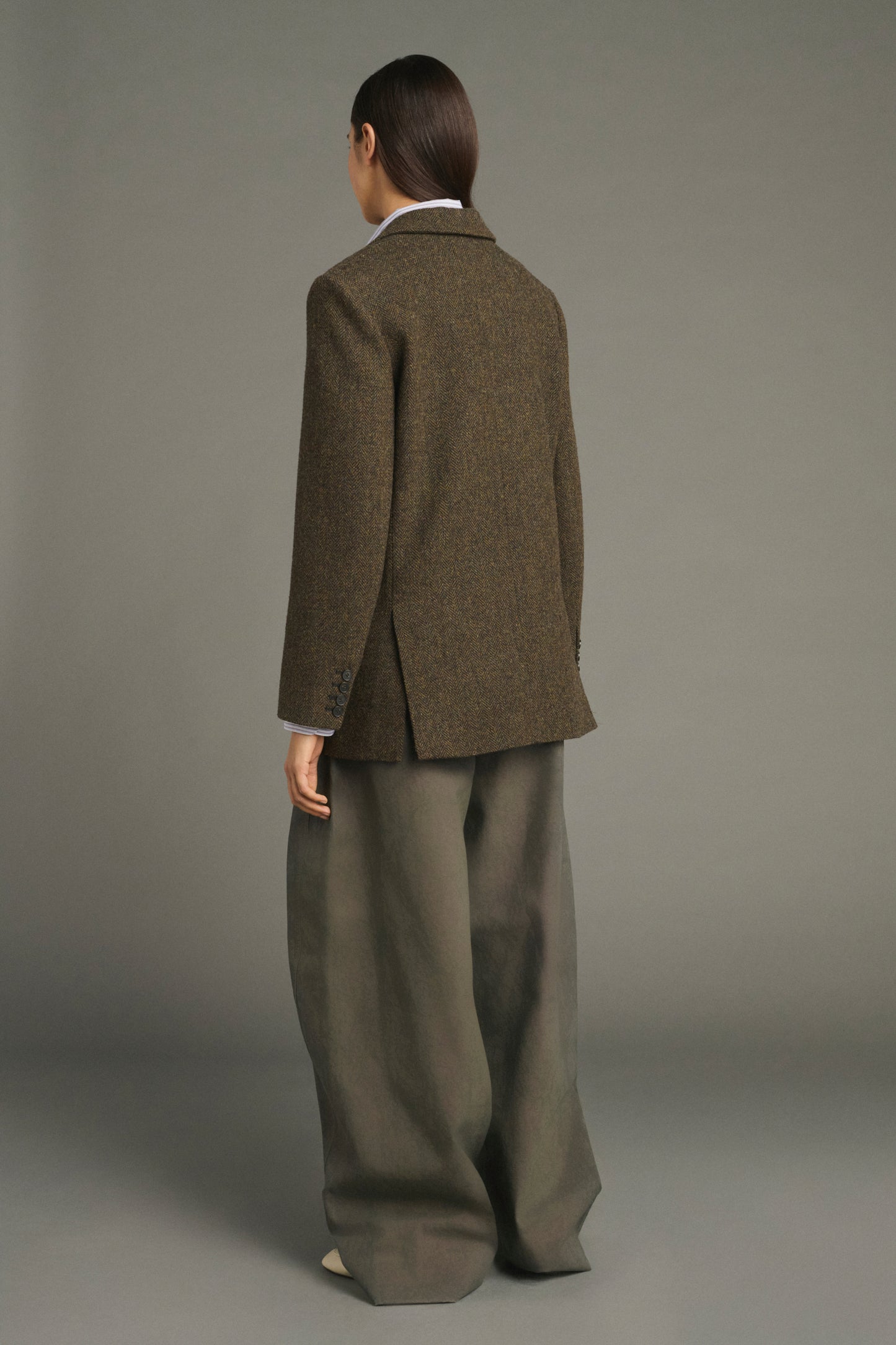 Sevres Jacket - Brown/Navy - Wool - Women