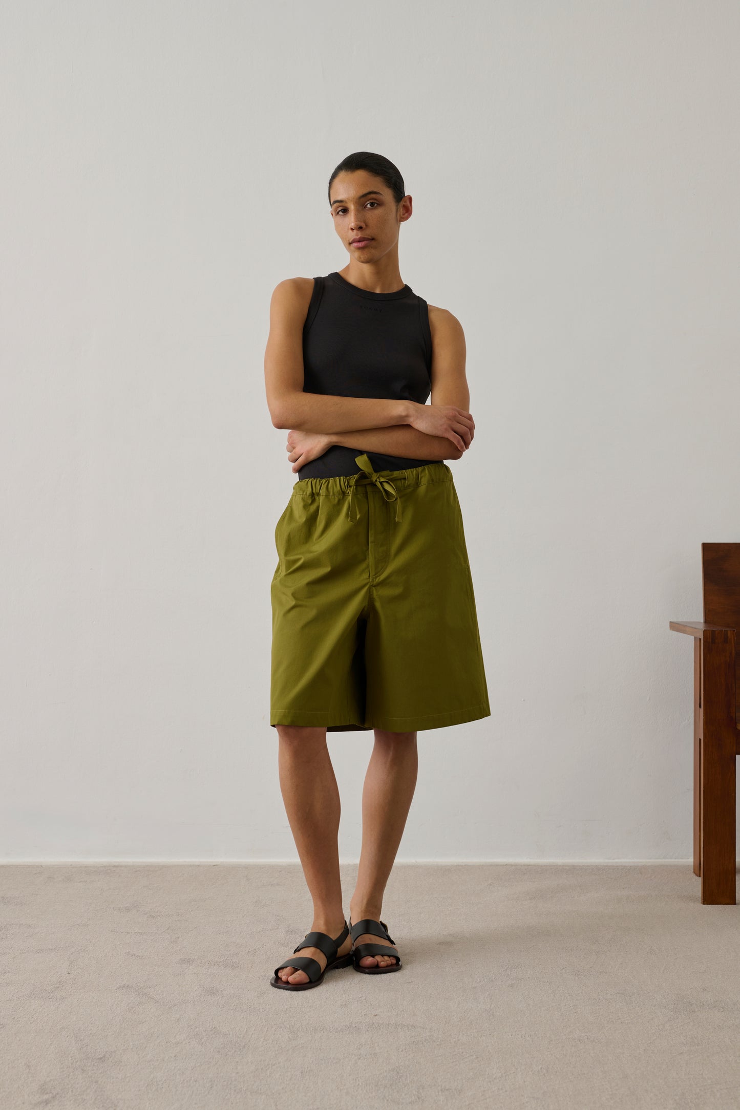 Dolly tank top - Charcoal - Cotton - Women