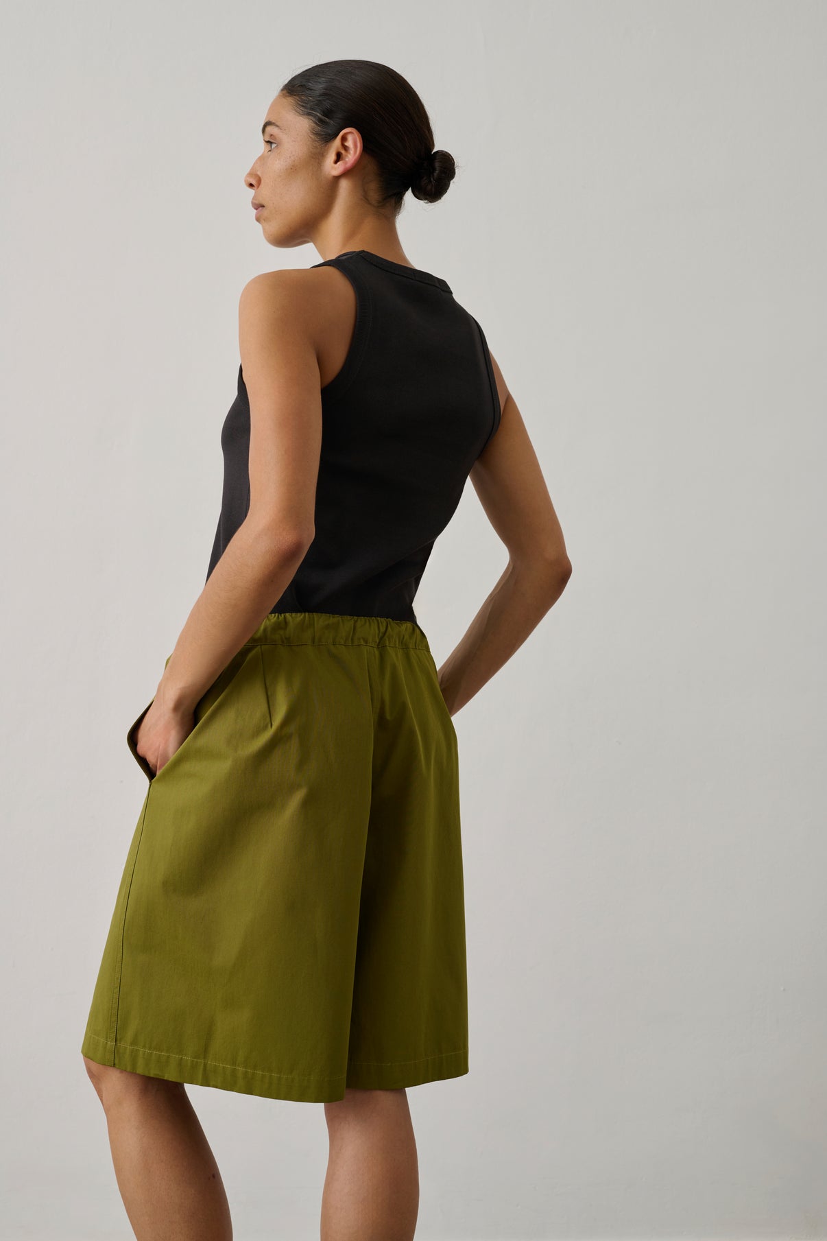 Dolly tank top - Charcoal - Cotton - Women vue 3
