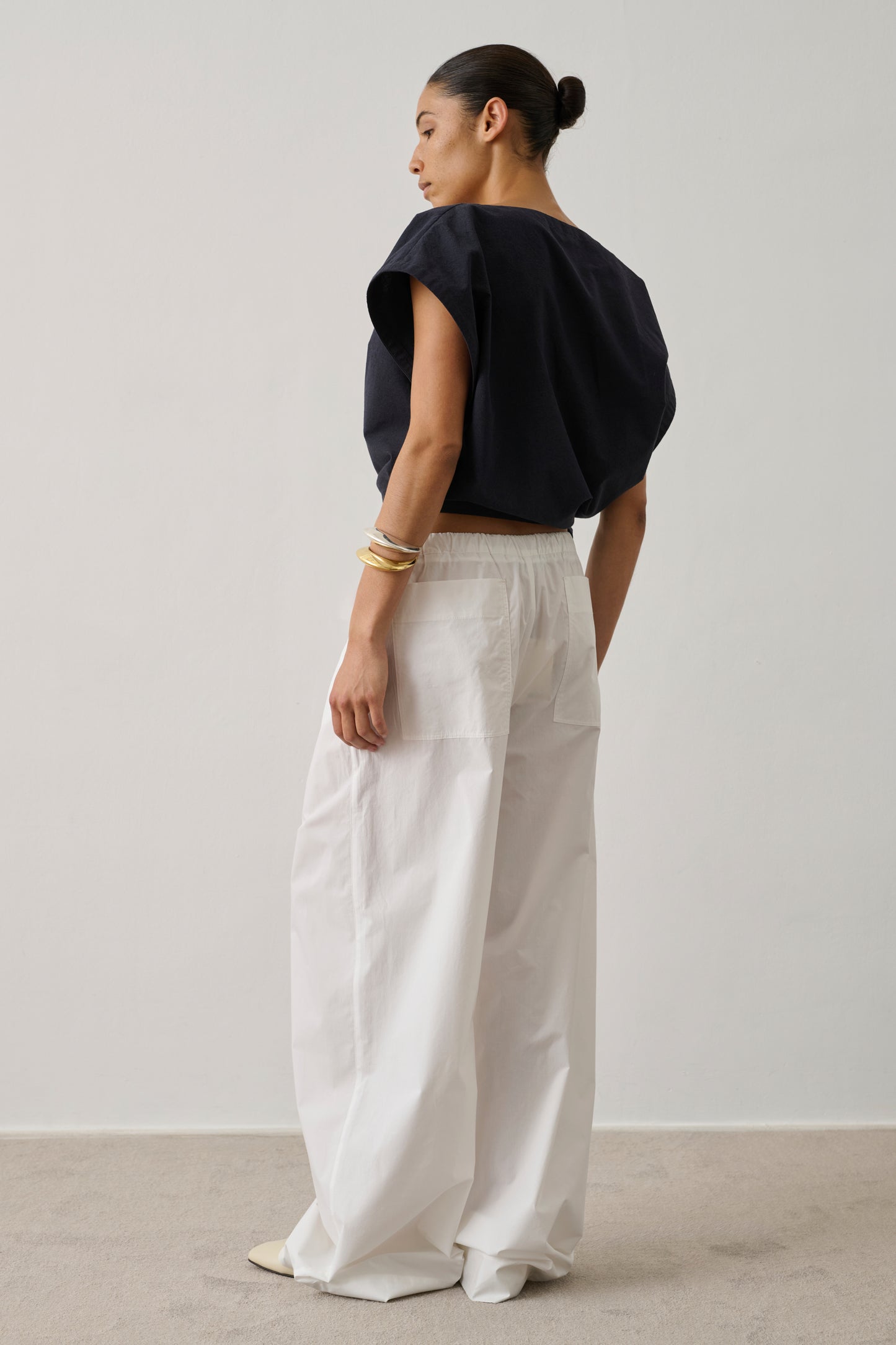 Pantalon Hugues - Blanc Cassé - Coton - Femme