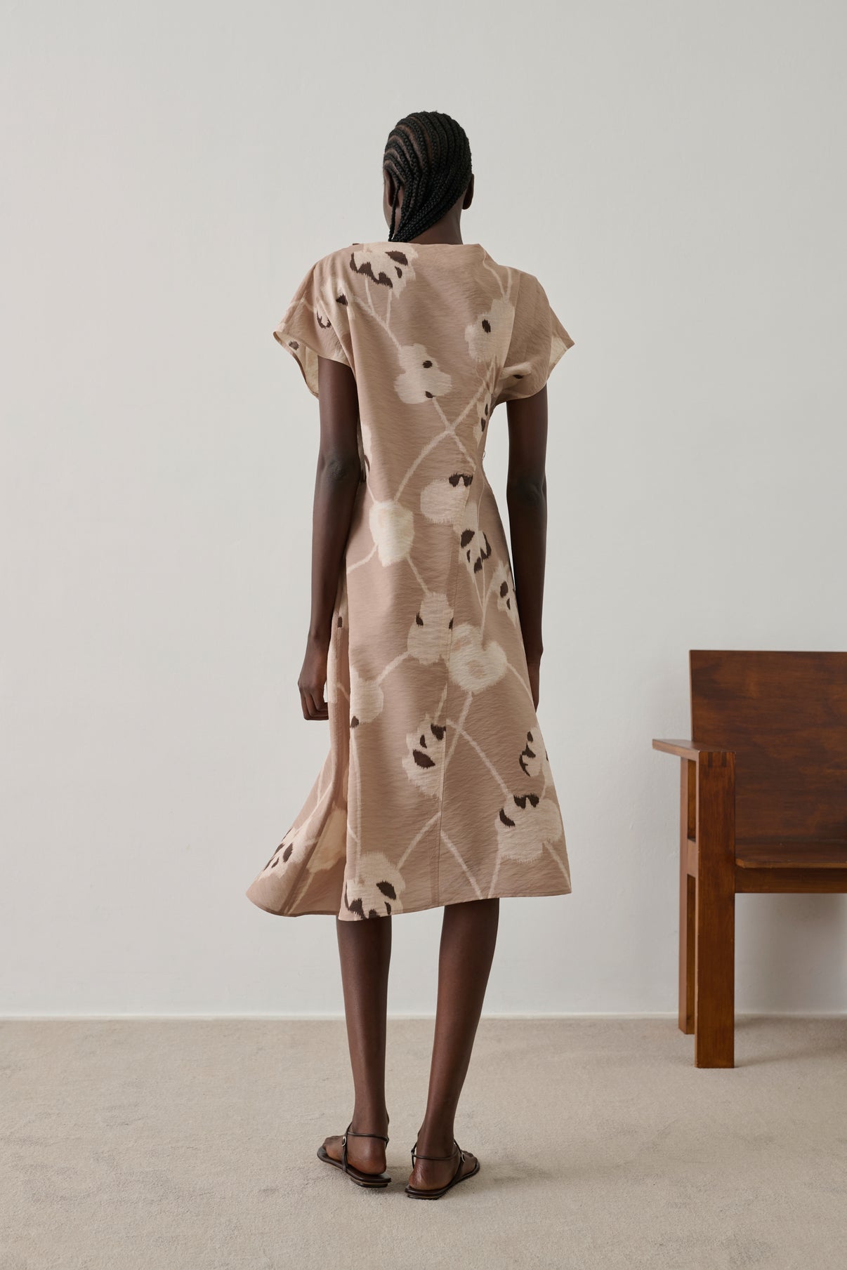 Robe Felicie - Beige - Soie - Femme vue 2