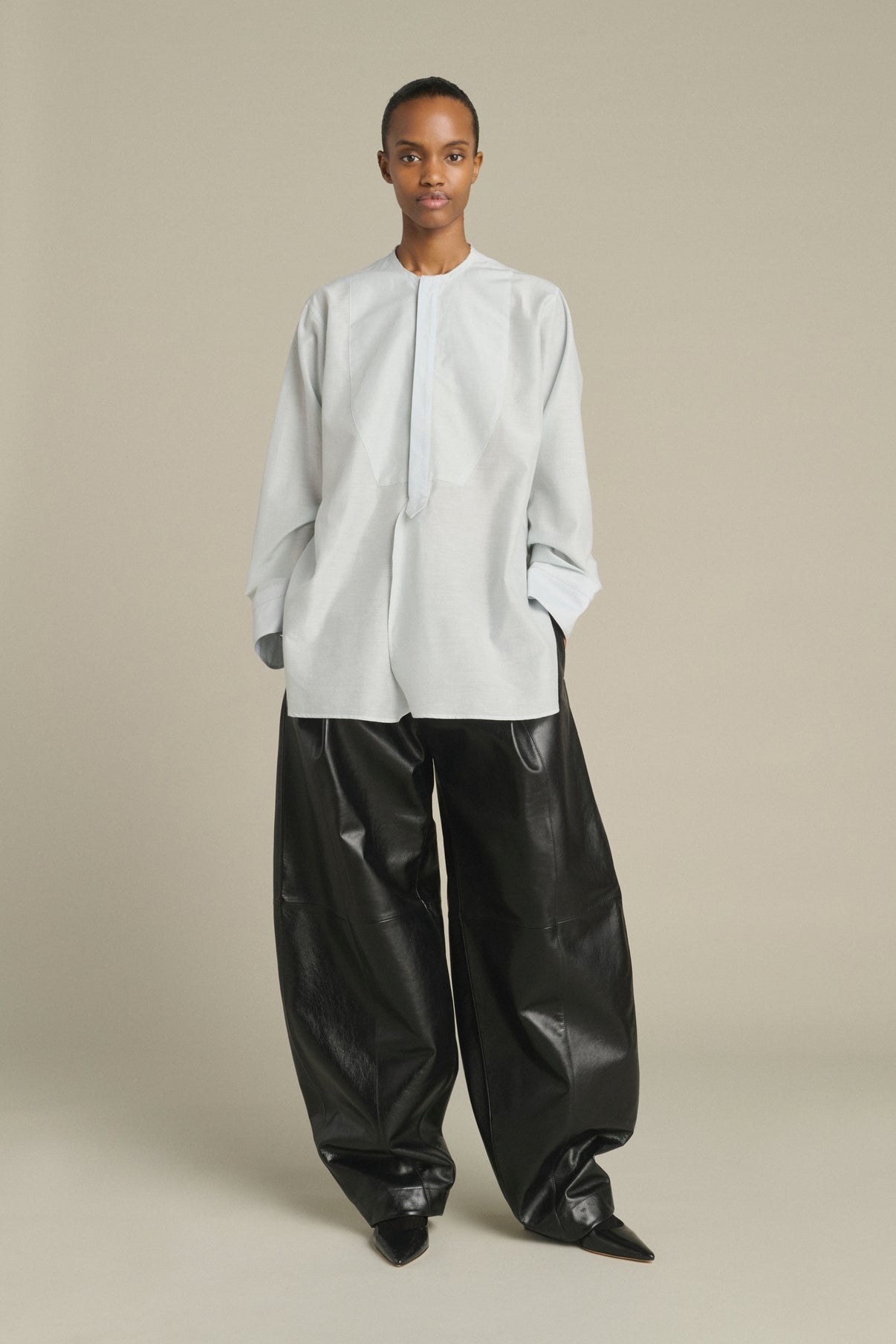 Anora Shirt - Pale Blue - Cotton - Women vue 1