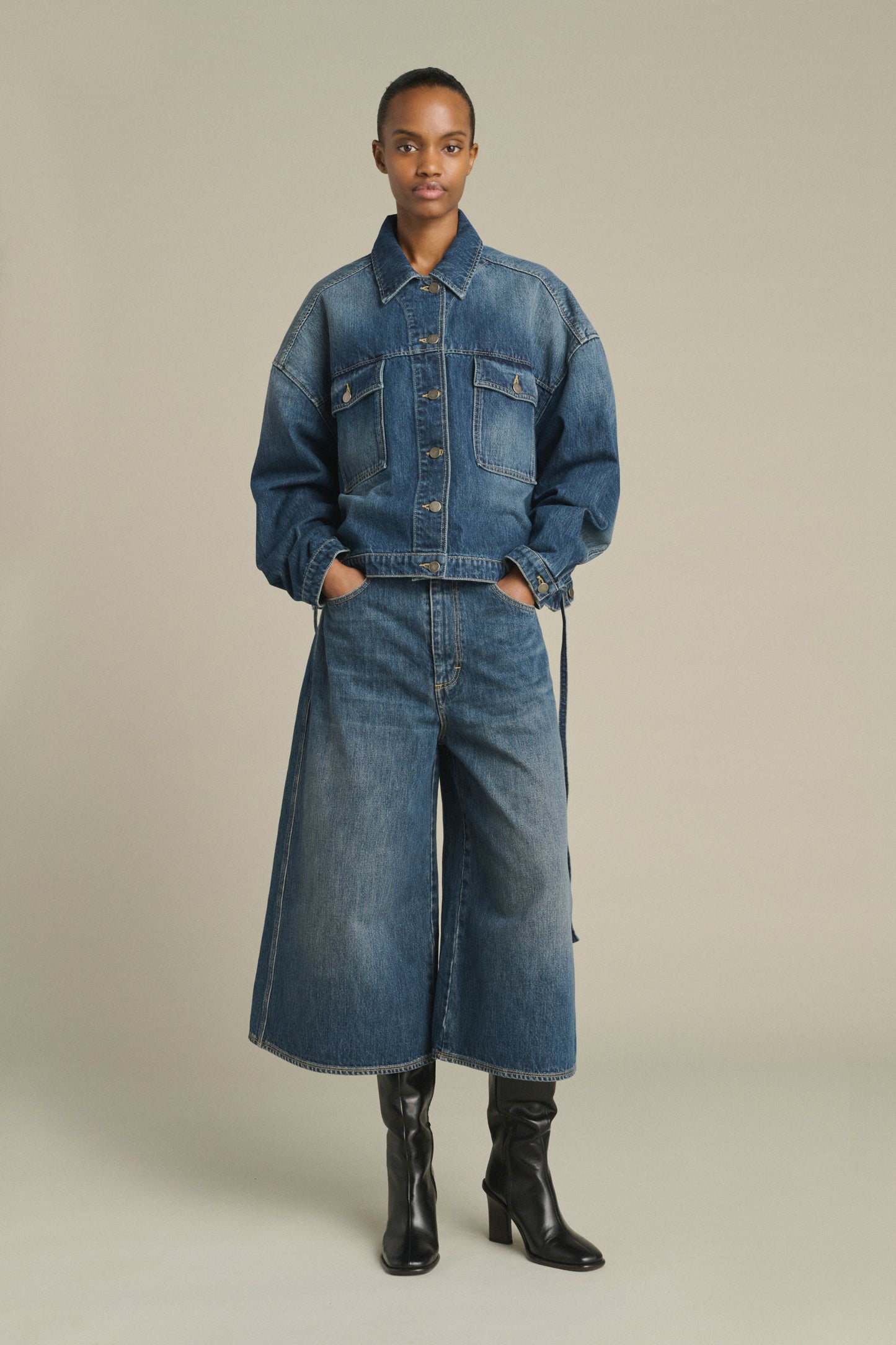 Lys Jacket - Washed Blue denim - Cotton - Women