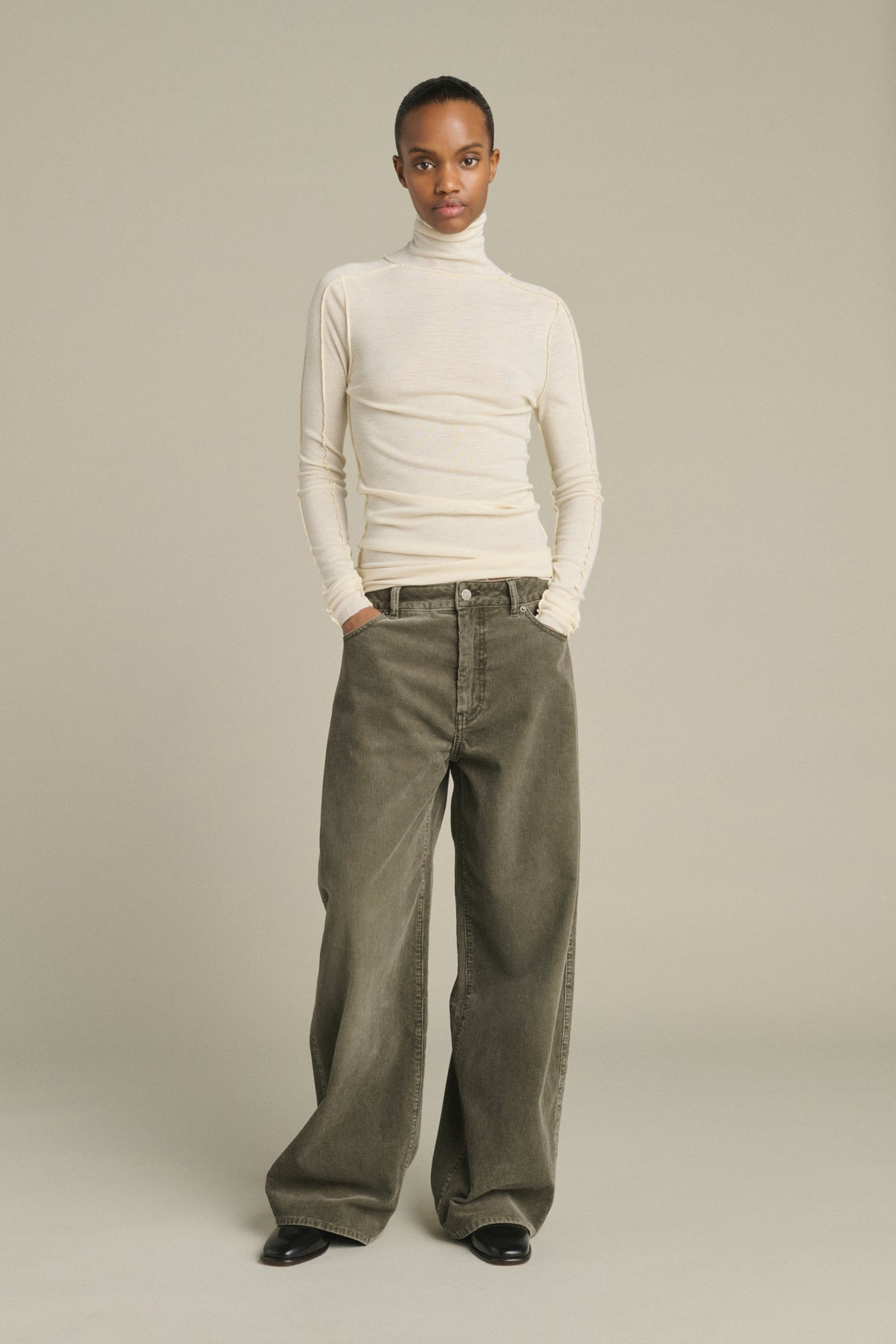 Hunter Trousers - Grey - Cotton - Women vue 2