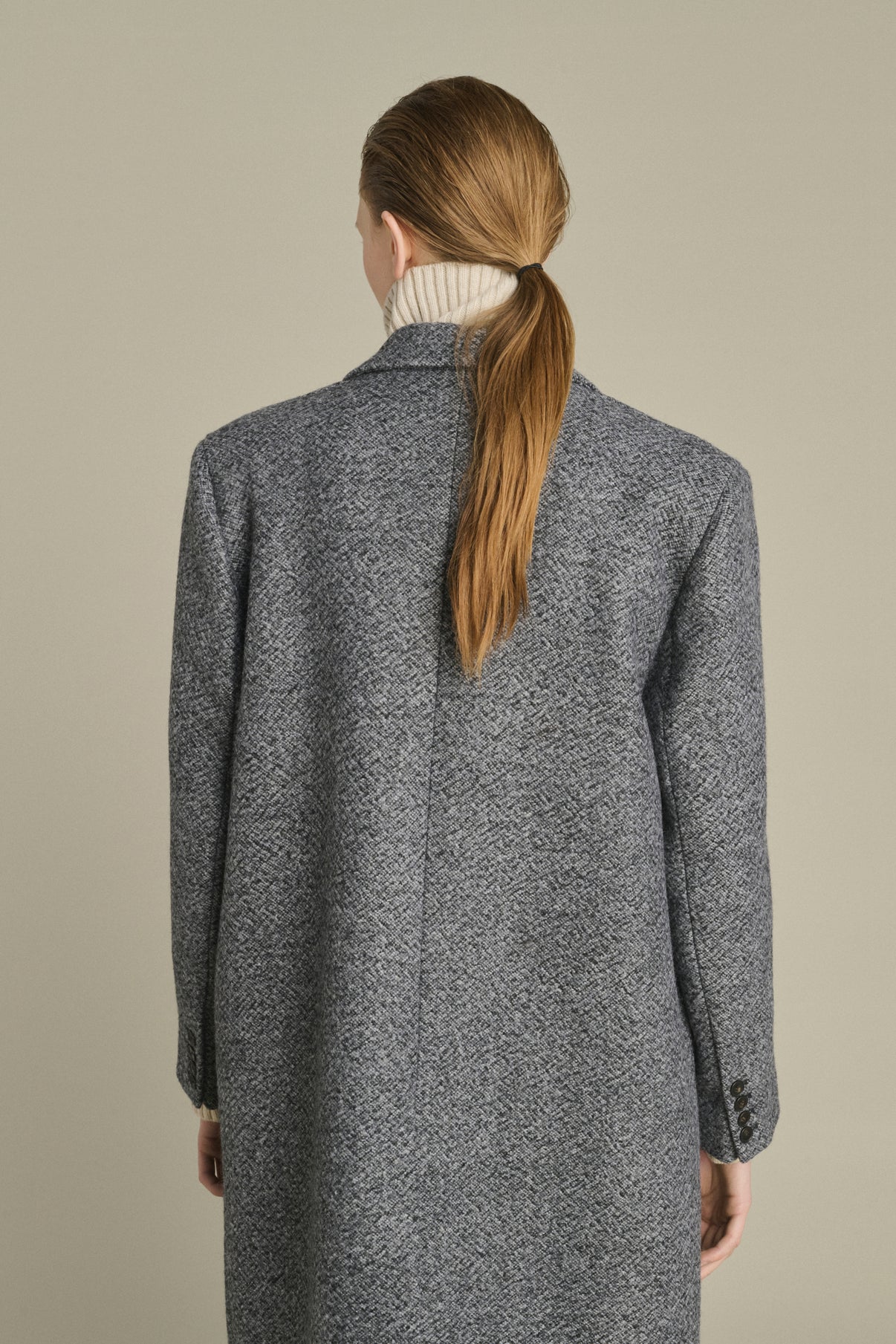 Leon Coat - Grey/Black - Wool - Women vue 6