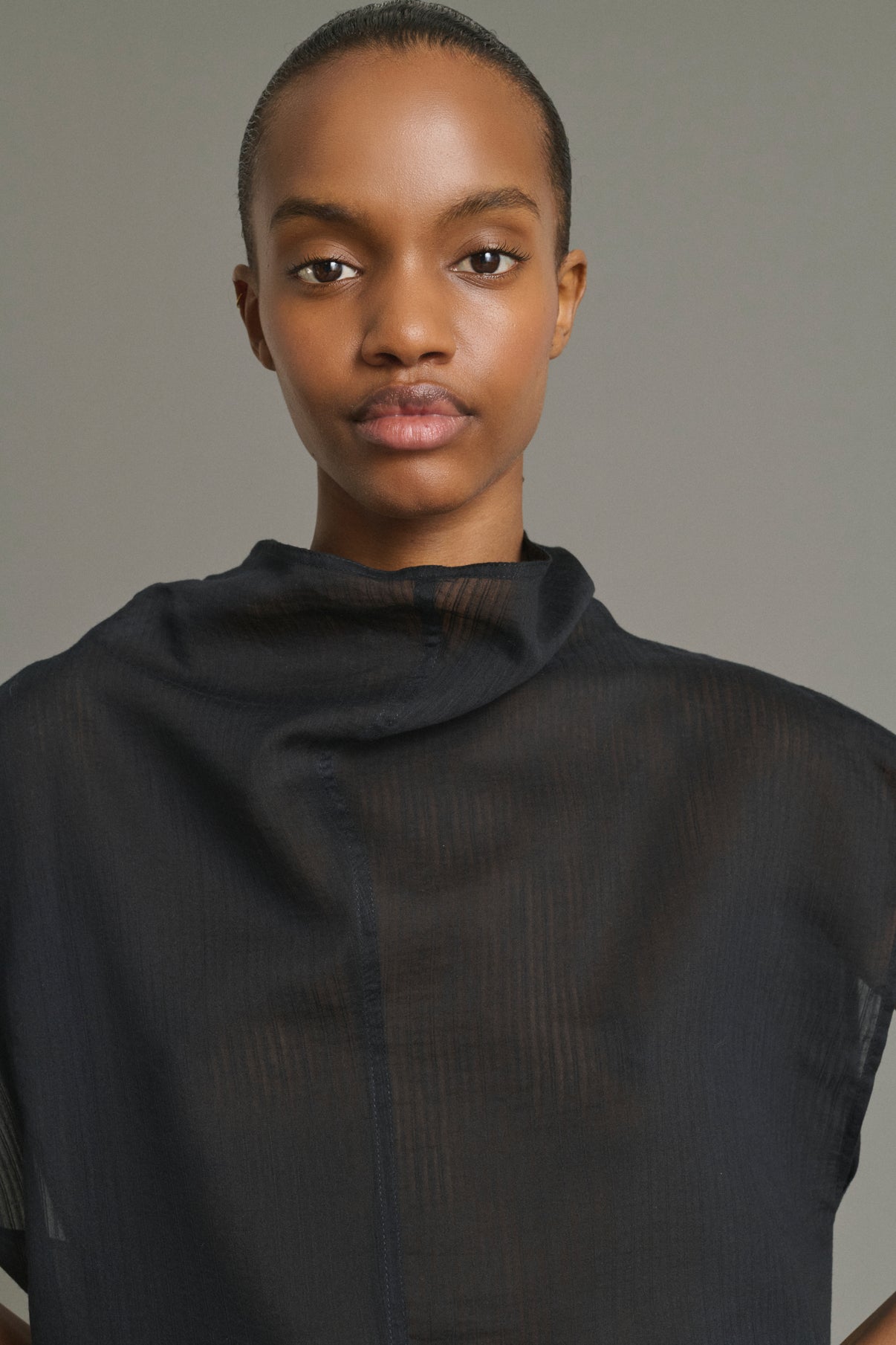 Blouse Izumi - Black - Cotton - Women vue 5