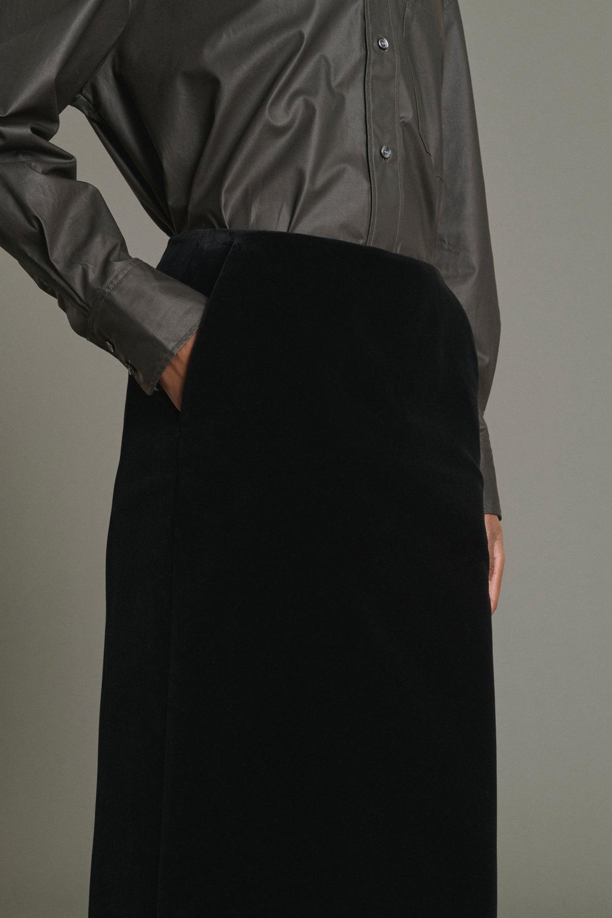 Flavia skirt - Black - Cotton - Women vue 5