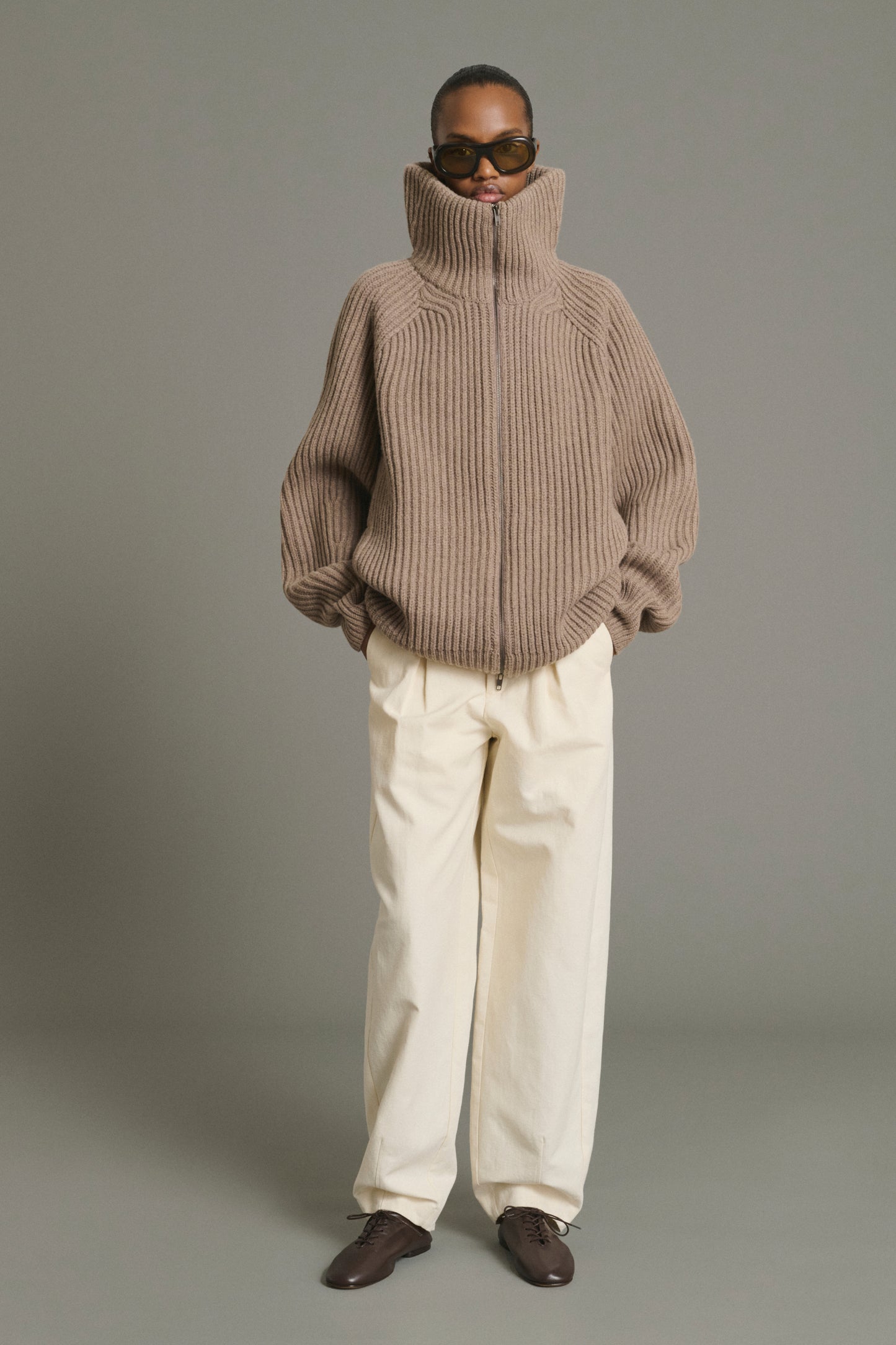 Jasper Jacket - Beige Chiné - Merino Wool - Women
