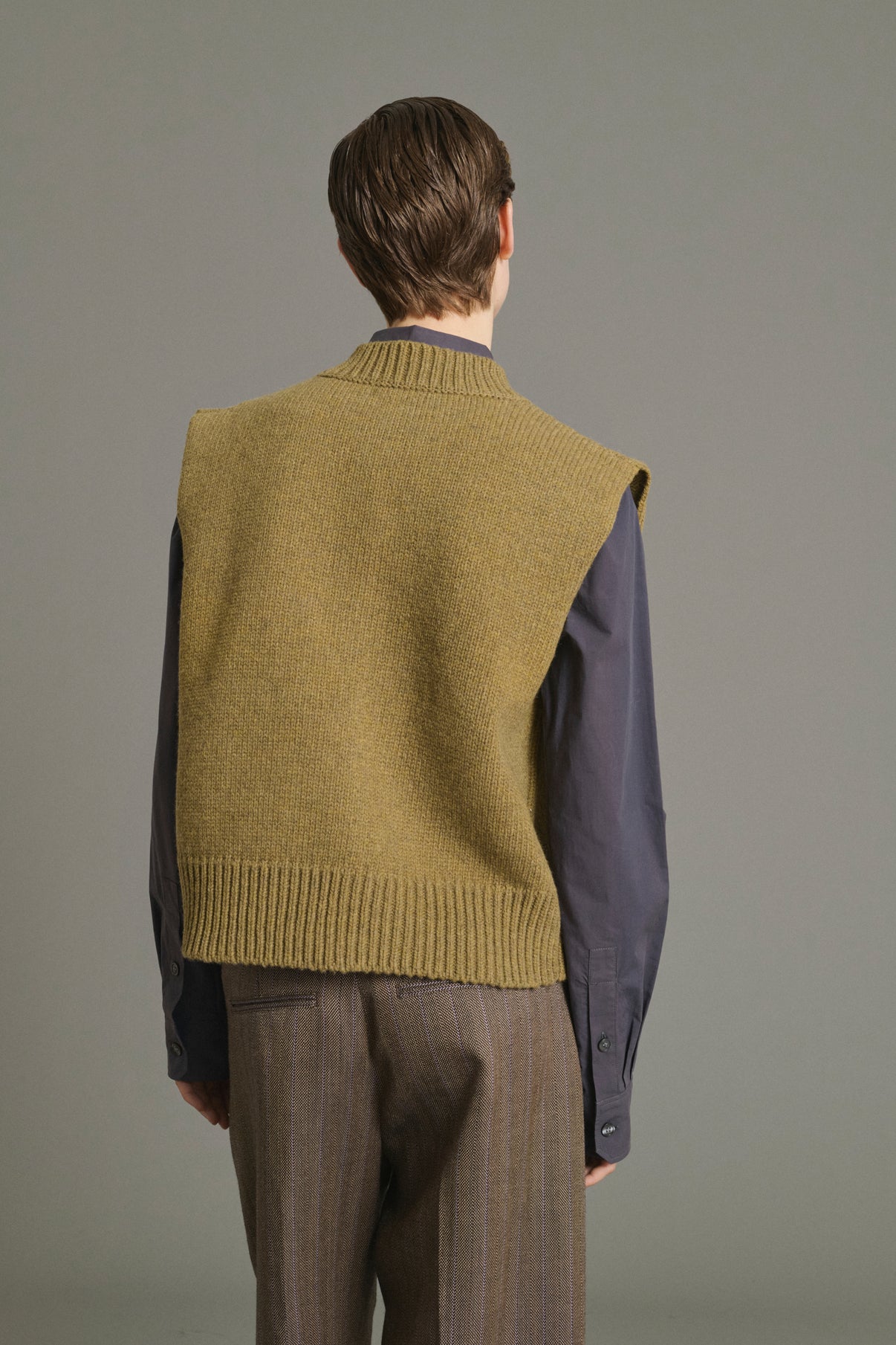Cardigan Kalyanee - Lime - Wool - Women vue 4