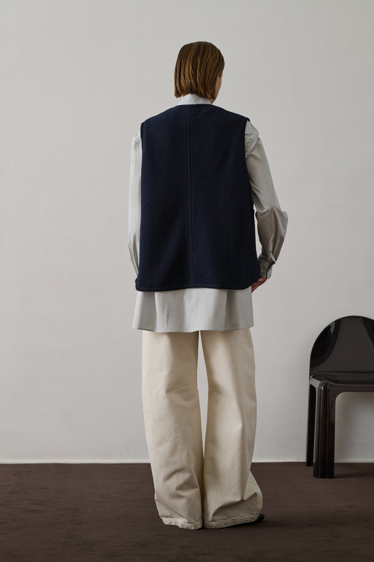 Veste Chicago - Navy - Laine - Femme vue 4