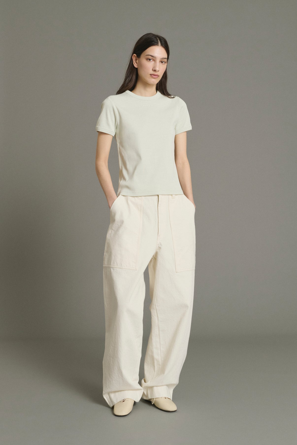 Aristide t-shirt - Mint - Cotton - Women vue 1