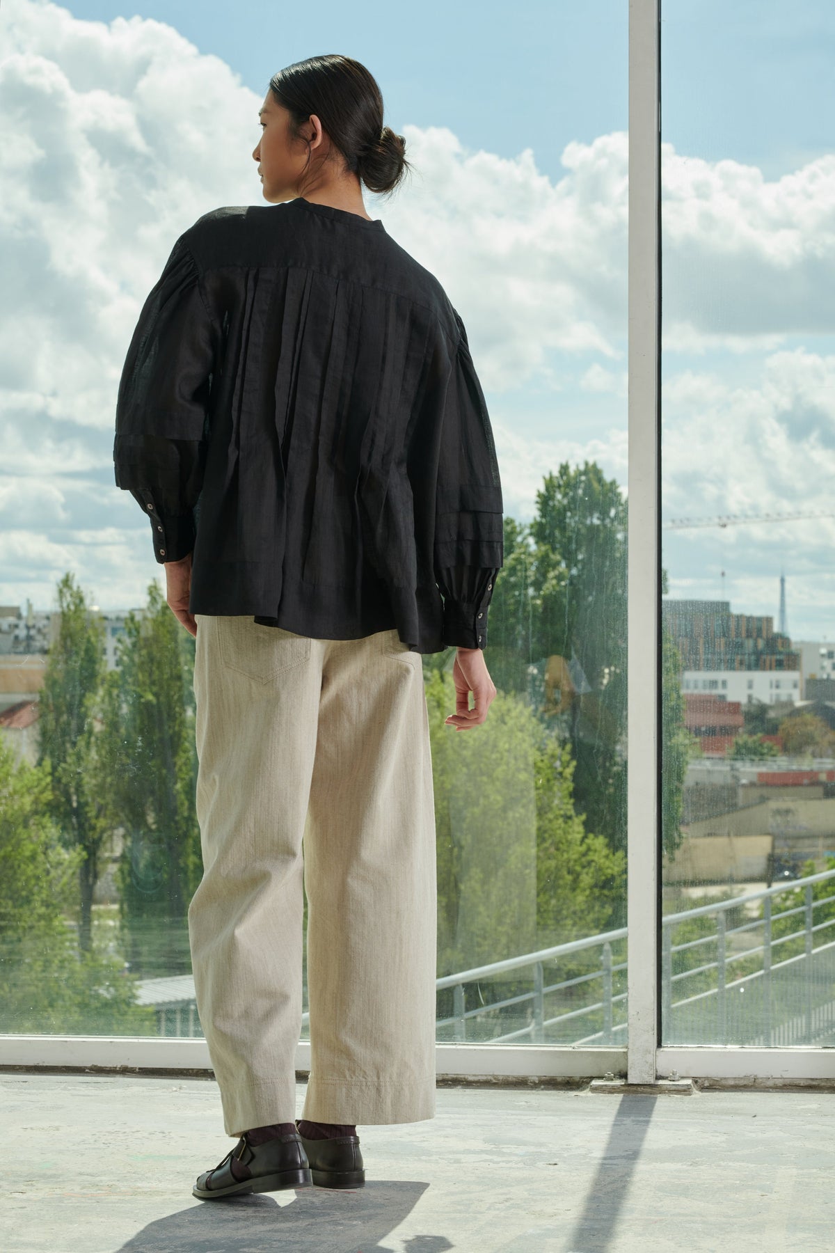 TROUSERS PEPINO BEIGE/ECRU
