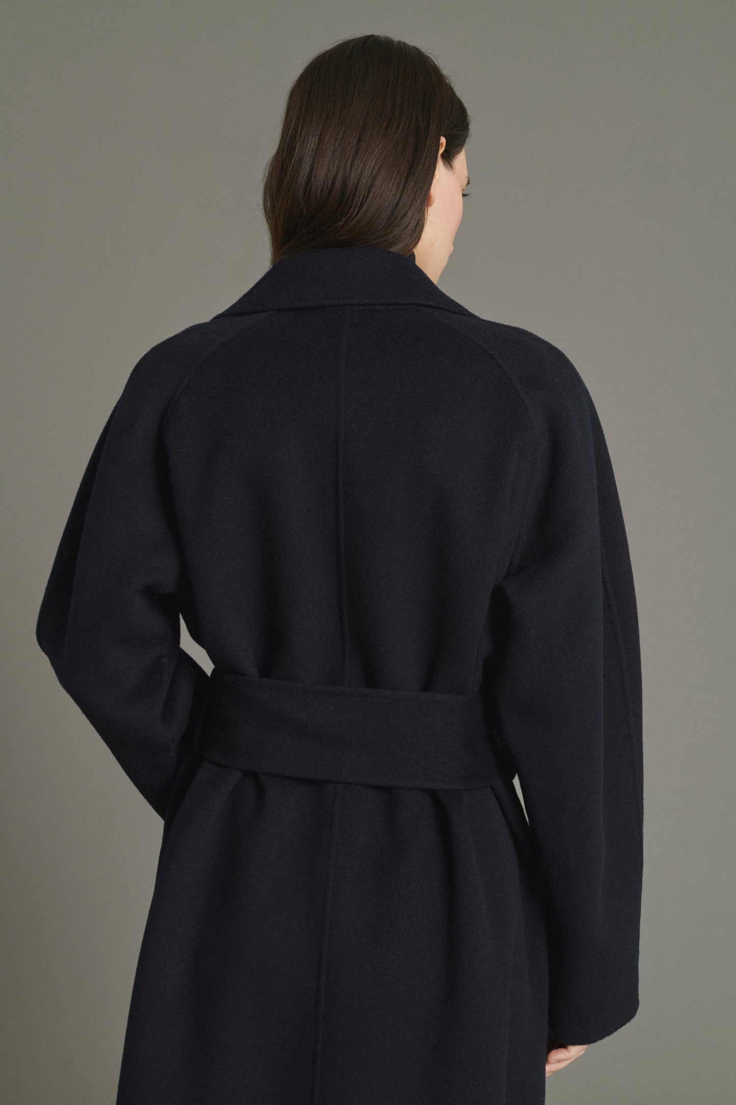 Harvard coat - Deep Navy - Wool - Women