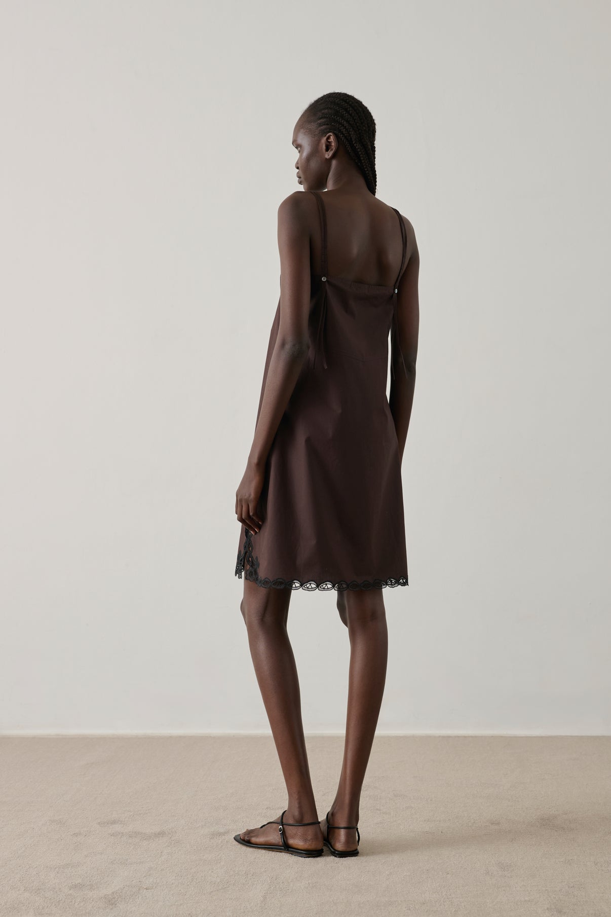 Robe Hillary - Marron Foncé - Coton - Femme vue 2