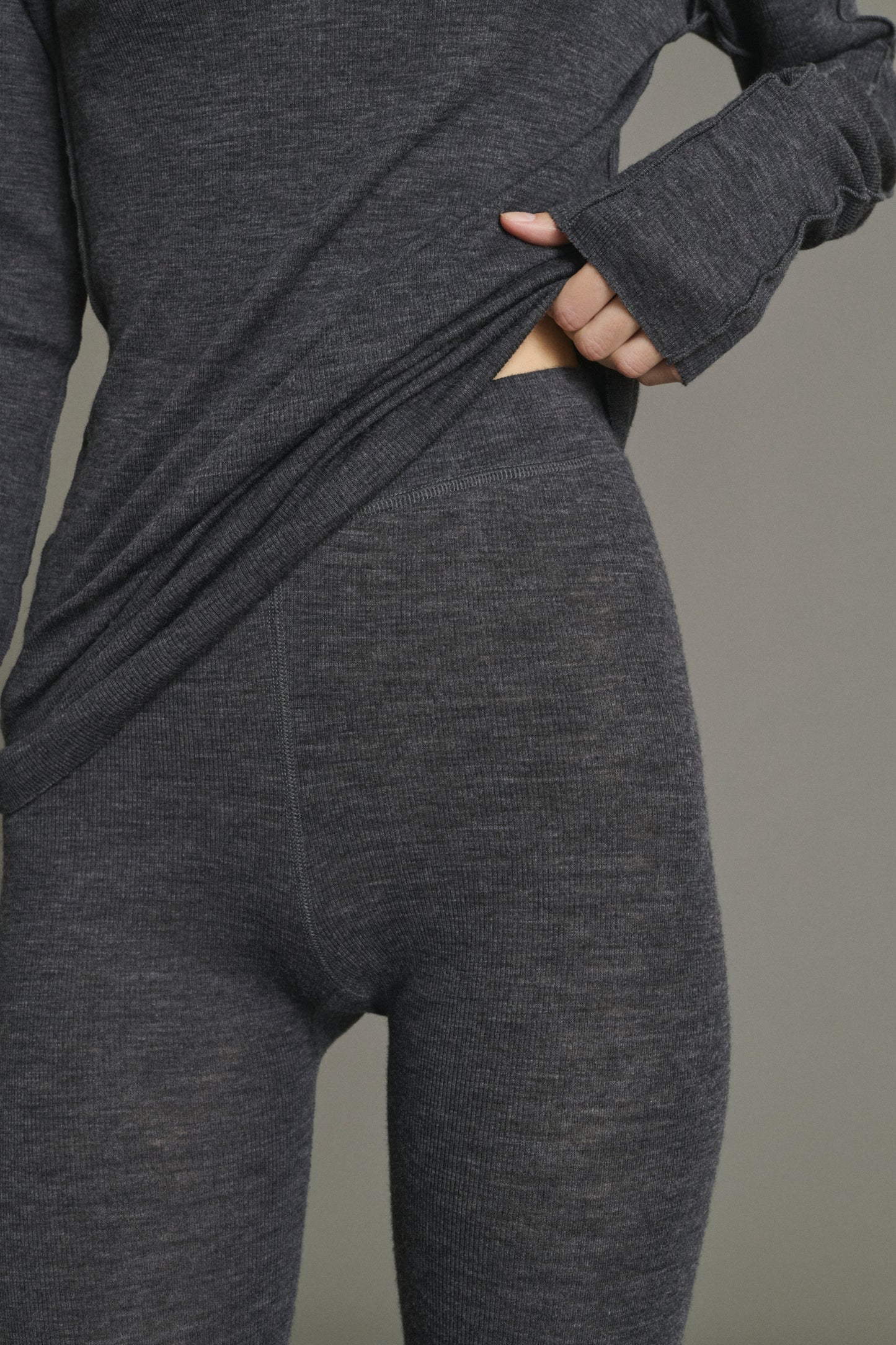 Jen Legging - Anthracite Grey - Wool - Women
