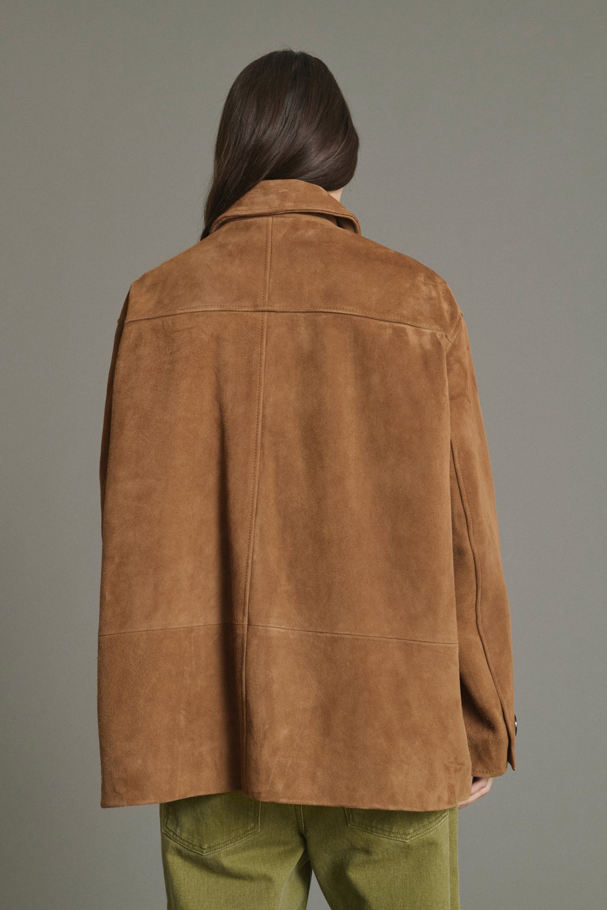 Jacket Vincenzo - Natural Split Leather Women - Soeur