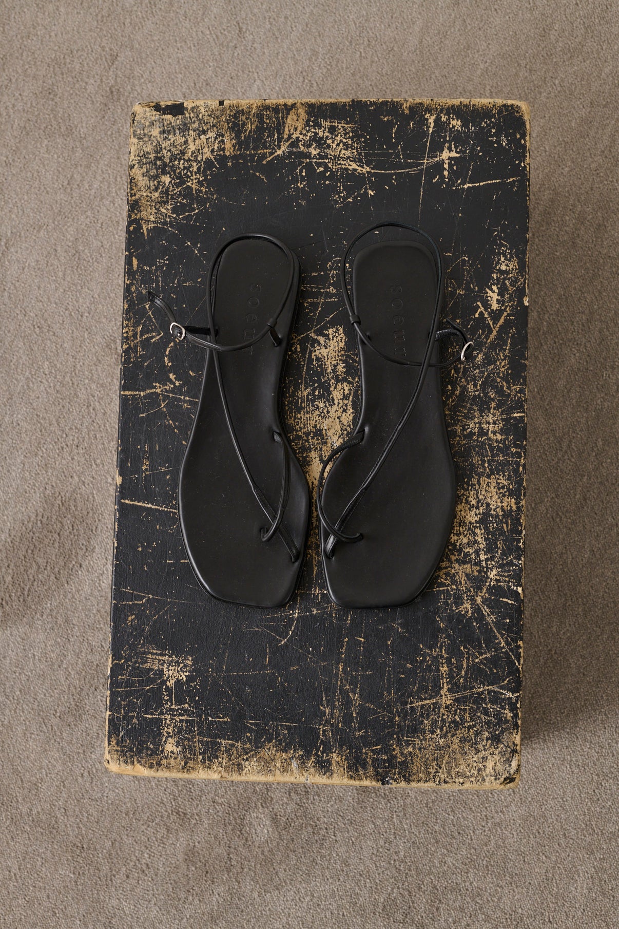 Sandales Rosalie - Noir - Cuir - Femme vue 5