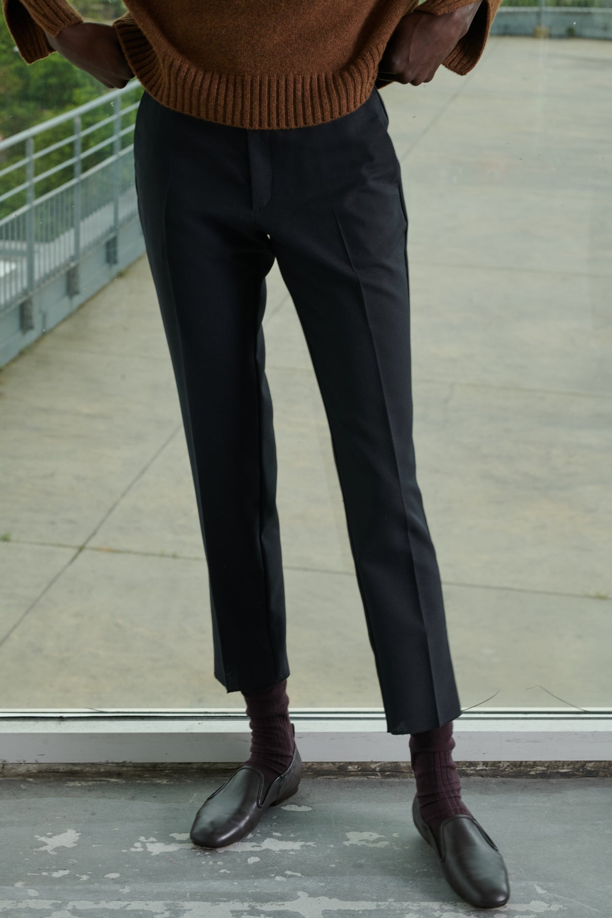 Adele Trousers - Black - Wool - Women