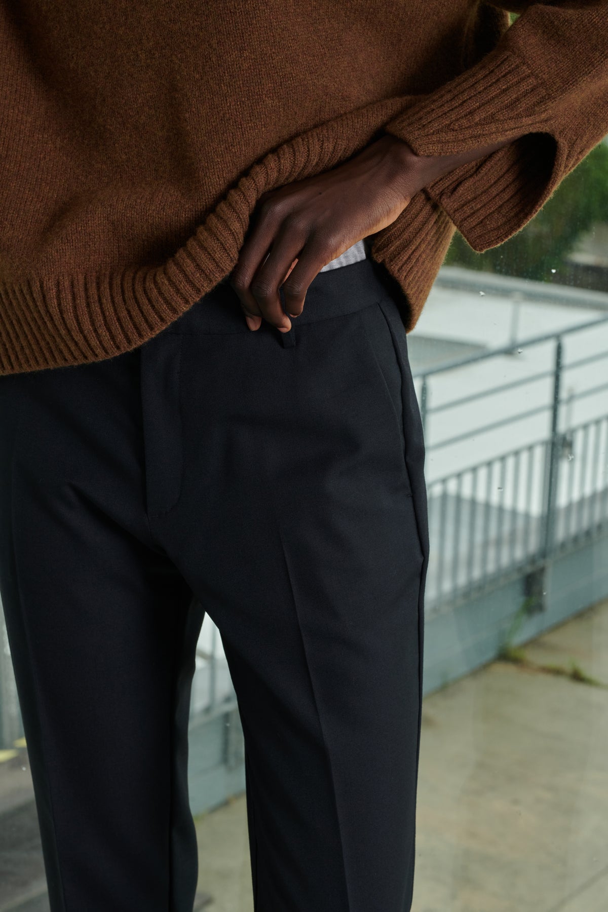 Adele Trousers - Black - Wool - Women