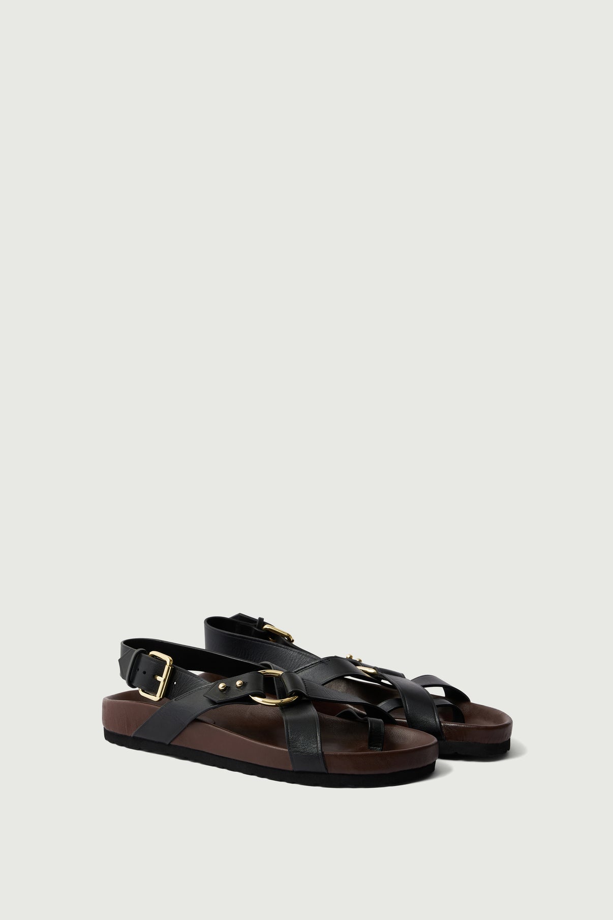 MEXICO BLACK SANDALS vue 3