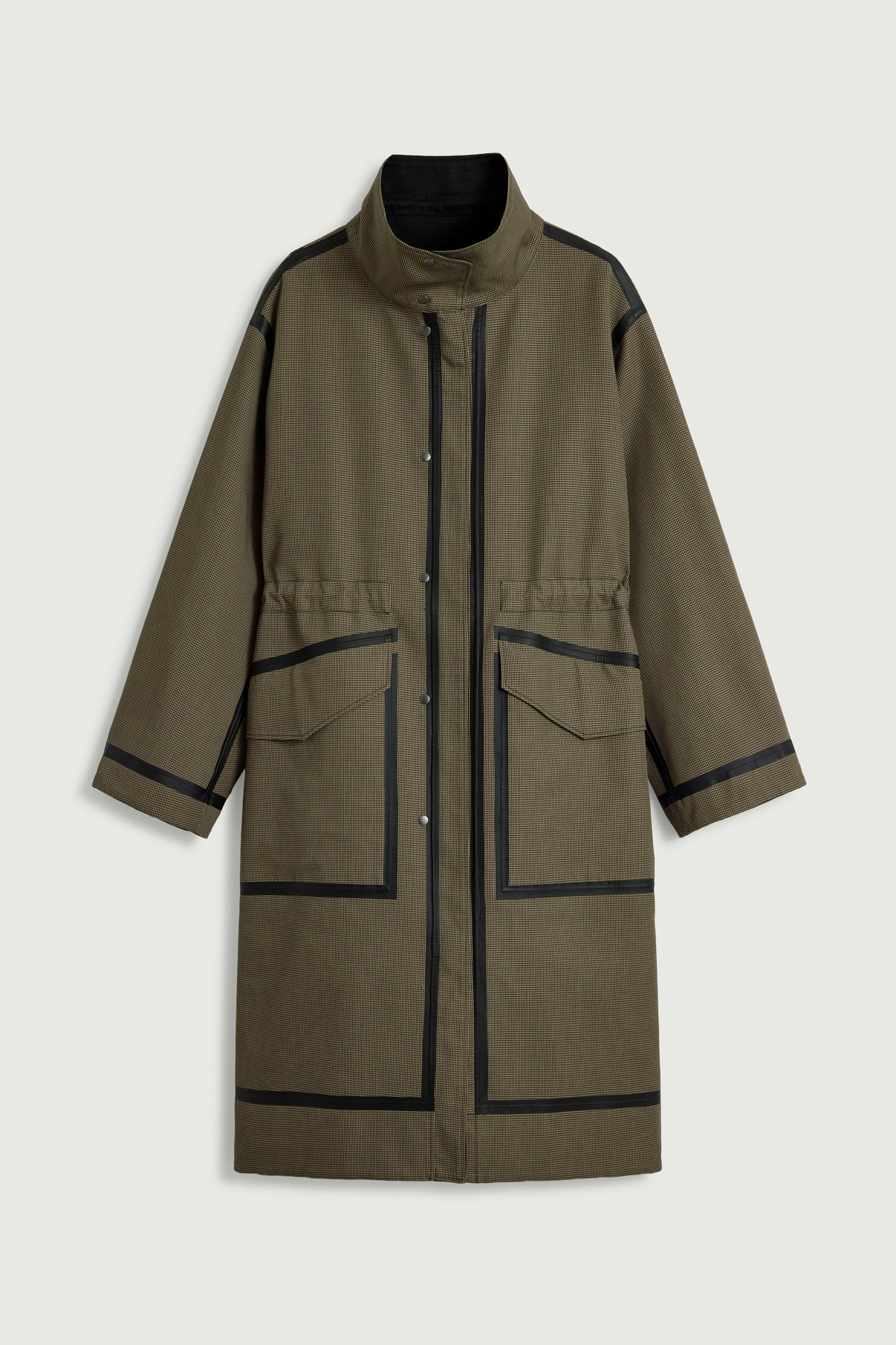 Luce coat - Black/Beige - Cotton - Women vue 8