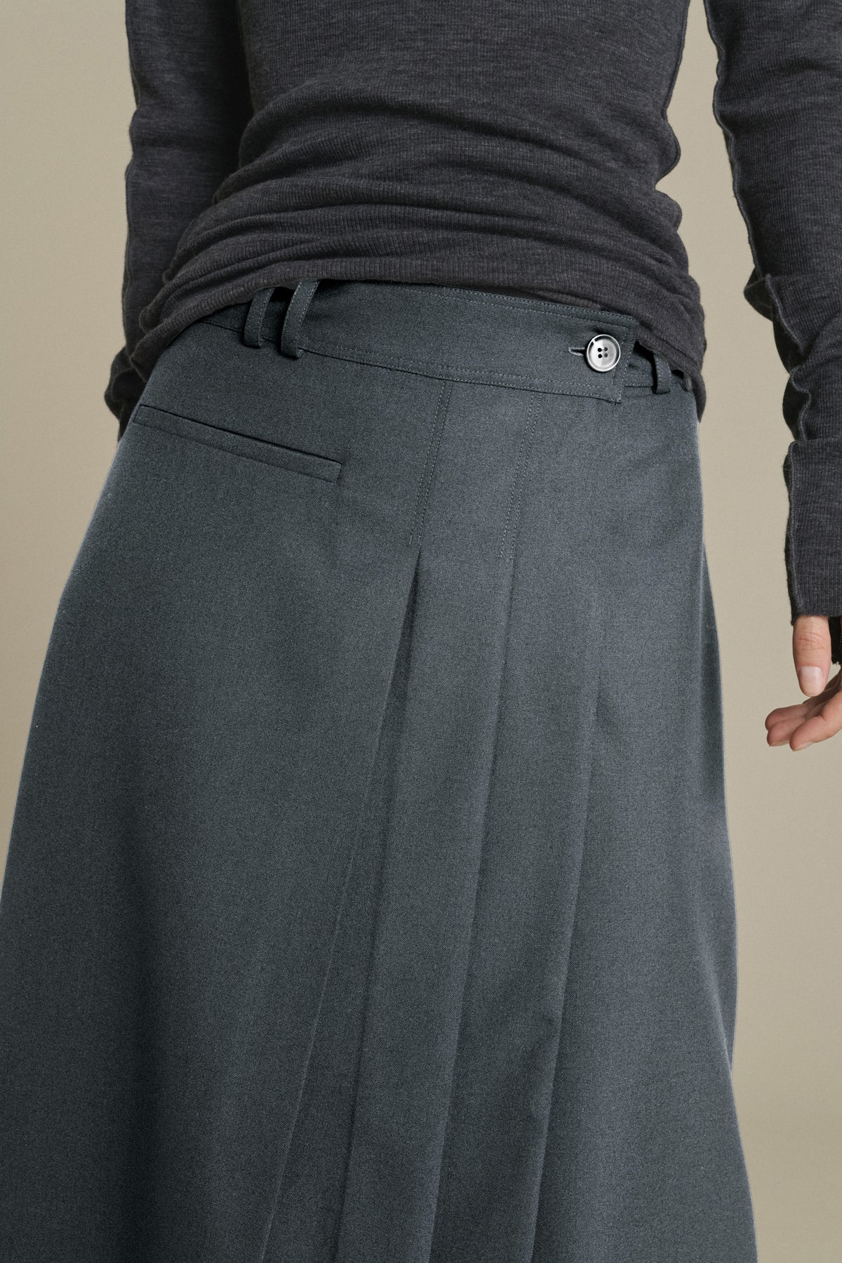 Varna skirt - Mottled Grey - Women vue 3