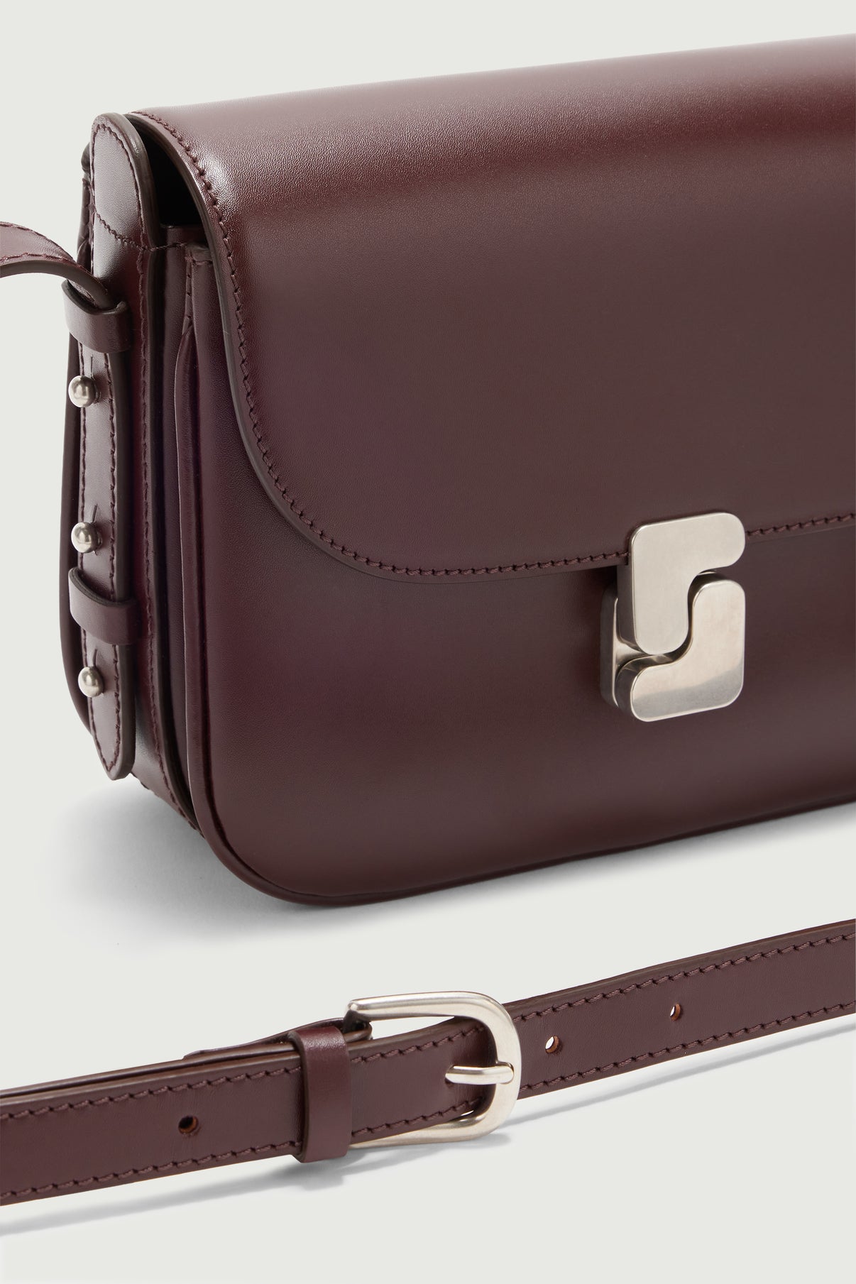 Bellissima Mini Bag - Burgundy - Leather - Women vue 3